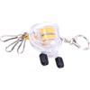 Wilgure Attrezzatura da pesca, ruote portachiavi, fibbia telescopica, accessori, lucchetto portachiavi veloce, cavo in acciaio retrattile