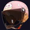 GJCKOPIUFA Simpatico Casco Da Scooter Per Bambini, Casco Da Moto Per Bambini Con Visiera Parasole Per Bambini E Bambine Dai 3 Ai 12 Anni, Omologato ECE 22.06. E,45-55cm