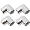 Cosiki 4PCS Barca Corrimano Raccordo Resistente alla Corrosione Connettore A Gomito per Yacht Marini 25mm Diametro Interno in Acciaio Inox 316