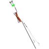 Elnwnnkc Canna da pesca automatica piccola canna da mare inserita canna da pesca integrata in acciaio inossidabile sganci con 20 m di linea a mano inserimento a terra lancio piccole tartarughe pali da