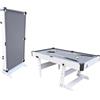 Cougar Hustle XL Tavolo da biliardo 6ft pieghevole Bianco/Grigio | Tavolo da biliardo pieghevole incl accessori | Dimensioni: 182,9x91,4x78,7 cm