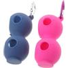 VILLCASE Porta Strato e in da Palline Silicone Design Pezzi 2 Golf a Doppio Custodia Leggera Portatile Apertura Facile Comodo per Golf Club e Trasporto