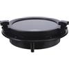 ibasenice Oblò Finestra Rotondo Yacht in per Apribile Barca Vetro Temperato Cornice ABS Nero da 265mm di Ricambio Protezione Luce per Spazi Nautici e Camper