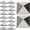 Generisch Stomp Pad da Snowboard Adesivo Metallico Forte Adsorbimento d'Attrito