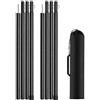 Baoblaze Supporto Tenda Ausili Accessori Campeggio Solidi Sezioni in Acciaio Carbonio Picchetto Metallo con Tappi Plastica Adatti per Campeggio Escursionismo Giardino, Accessori per tenda da sole