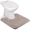 FCSDETAIL Tappeti da Bagno a Pelo Lungo Antiscivolo, Tappetino Lavabile in Lavatrice con Microfibre Morbide Assorbenti per Vasca, Doccia e Bagno (U - 50X50 cm, Abbronzatura)