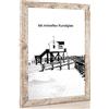 rahmengalerie24 Cornice portafoto vintage con vetro antiriflesso, dimensioni dell'immagine 80 x 120 cm, larghezza listello 30 mm
