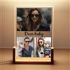 LANHUIYY Regalo Personalizzato, Lampada Personalizzata Con Foto, Regali Fidanzata, Regali Personalizzati Per Lui, Regalo Anniversario. (A3, 15X22CM)