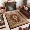 TAPISO Yesemek Tappeto Soggiorno Tradizionale Pelo Corto Design Vintage Motivo Floreale Classico Ornamenti tonalità Beige Marrone Salotto Sala Camera Ingresso Oeko-Tex 140 x 190 cm