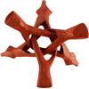 Laroal Espositore con treppiede in Legno per Conchiglie di Abalone, Sfere di Cristallo, Piante in Vaso, Supporto Decorativo per Ornamenti in Conchiglie di Minerale