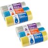 NOBILE LOVELYCARE 60 Sacchi per Raccolta Differenziata 70x110cm GIALLO, BLU, TRASPARENTE, Sacchi per pattumiera sacco condominiale con legacci comodi e resistenti Buste per spazzatura