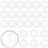 QWORK® 25 pezzi palline plastica trasparenti, Ø 6CM palla di natale riempibili, per decorazioni fai-da-te, feste