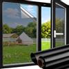 aboveBED Pellicola Specchio per Vetri Finestre 44.5 x 200 cm Nero-Argento, Pellicola Privacy Adesiva Leggera, Anti Sole e Calore, Anti UV, Vista Chiara, Interno Esterno