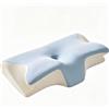 ZVD Cuscino Ortopedico Anti-Russamento per Apnea Notturna,Cuscino Antirussamento,Apnea Notturna,Supporto Cervicale in Memory Foam,Traspirante,per Tutte le Posizioni di Sonno (Blu Ice Silk)
