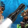 Wurkkos DL30 Torcia Subacquea, Torcia Subacquea da 3600 Lumen Ricaricabile, Impermeabile IPX8, 3 * LED LH351D, Colore Luce Bianca Neutra (5000K 90CRI),con 5000mAh potenza