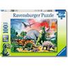 Ravensburger - Puzzle Dinosauri, 100 Pezzi XXL - Puzzle Bambini 6 Anni, Giochi Educativi e Divertenti, Idee Regalo