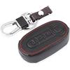 Happyit Custodia in pelle per chiave auto Fiat 500 Panda Punto Bravo 3 pulsanti Flip Accessori telecomando