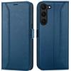 Verco Custodia a libro per Samsung Galaxy S23 Plus, 6,6 pollici, colore: blu