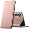Verco Custodia a libro per Samsung Galaxy A34 5G, con chiusura magnetica, per Samsung A34 5G, in pelle PU, oro rosa
