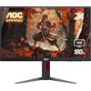AOC Monitor di gioco 24 G4 da 24 pollici, pannello IPS Full HD, 1920 x 1080, 180Hz 1 ms, 1 HDMI 2.0, 1 Displayport, sincronizzazione adattiva, uscita cuffie, console di gioco, punto zero
