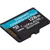 Kingston SDCG3/128GB Scheda di Memoria microSD, 128GB microSDXC Canvas Go Plus 170R A2 U3 V30, Adattatore SD Incluso