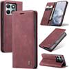 Azororo Cover per Motorola Moto Edge 70 Fusion 5G, Premium PU Pelle Custodia, Magnetica Carta Fessura Portafoglio Case, Flip Cavalletto Custodia per Motorola Edge 70 Fusion - Vino Rosso