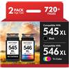INFITONER 545 546 Cartuccie MG2550S TS3350 TR4550 Sostituzione per Canon 545 546 Cartucce Stampante XL per Canon Pixma MG2550S TS3350 TR4550 TS3150 MX495 TR4650 TS3750i TS3450 PG-545 CL-546 (Nero Colore)