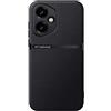 Kepuch Cover per Honor 400 (Intl) - Custodia Case Piastra Metallica Incorporata Litchi Grano - Nero