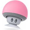 MONTY SOUL - Altoparlante Bluetooth Portatile Mini a Forma di Fungo - Cassa Wireless Compatta per Casa e Viaggio - Bluetooth 5.3 Portatile con Luci RGB (Mushroom 3W) (Rosa)
