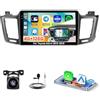 Roinvou 4G+128G Android 15 Schermo Autoradio per Toyota RAV4 2013-2019 CarPlay Android Auto, 10 Pollici Incell Touchscreen Stereo Auto GPS Bluetooth EQ WIFI RDS FM SWC Telecamera
