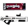 Lexibook, Star Wars, Blaster d'Acqua elettronico Ricaricabile, Effetti Luce e Suono, Serbatoio da 680 ml, Portata Fino a 10 m, 3 modalità, Mirino a Punto Verde, Nero/Bianco, WG20SWLXB