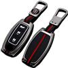 Happyit Custodia in lega di zinco per chiave auto, adatta per Nissan Qashqai Juke J10 J11 X-Trail T31 T32 Kicks Tiida Pathfinder Infiniti Q50 Keyless Accessori (B, colore opaco)