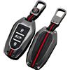 Happyit Custodie per Chiavi Auto in Lega di Zinco per Peugeot 208 308 508 408 307 Citroen C4 C3 C6 Picasso DS3 DS4 DS5 (A, Colore Opaco)