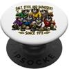 Jeff Hobrath Divertente design dell'equipaggio della portaerei di sale, acciaio e badassery PopSockets PopGrip Adesivo