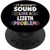 Retro Gift For Women Gift For LIZETH LIZETH Personalized Women's Gift Custom LIZETH PopSockets PopGrip Adesivo