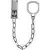 Maximex WENKO Catena di sicurezza per porta, Metallo zincato, 30 x 7 x 2.5 cm, Argento opaco