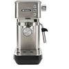 Ariete 1380 Macchina da caffè in metallo, compatibile con caffè in polvere e cialde ESE, 1300 W, Capacità 1,1 L, 15 bar di pressione, Filtro ½ tazze, Dispositivo Cappuccino, Silver
