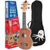 Octopus Ukulele Ukulele soprano Octopus Academy, per mancini, colore naturale