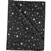 ADQUATOR 50 fogli di carta velina a forma di stella, 50 x 35 cm, colore nero e argento, per matrimoni, compleanni, fai da te, decorazioni per regali