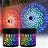 zenggp Luci Solari Mandala da Parete per Esterni, 7 Colori Variabili, Lampada Impermeabile per Recinzione Metallica, per Cortile Giardino Patio Decorazioni, Lampada Proiettore per Gradini Scale(2PCS)