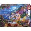 Educa - Puzzle da 2000 pezzi per adulti | Appuntamento notturno a Positano | Dimensioni: 96 x 68 cm | Età 14+ (20573)