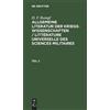 H F Rumpf H. F. Rumpf: Allgemeine Literatur Der Kriegswissens (Copertina rigida)