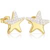 Gioielleria Lucchese Oro Orecchini Stella Oro Giallo 18 kt GL102528