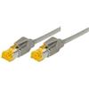 Tecline Cavo patch S/FTP, PiMF, Cat 6a, grigio, 7,5 m Per 10 Gigabit/s, senza alogeni, con cavo Draka e connettori Hirose TM31 (denominazione precedente S/STP) (72207)