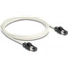 Delock Cavo di rete Delock da RJ45 maschio a maschio Cat.6A S/FTP con codice colore ruotabile 2 m bianco (80170)