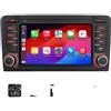 OEM Lettore multimediale per auto, touchscreen, sistema di navigazione, compatibile con Audi A3 dal 2003 al 2012, modello V1 Plus (4GB di RAM, 64GB di memoria)