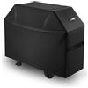 VEVOR Copertura per Barbecue all'Aperto, Impermeabile, Resistente allo Sbiadimento e Intemperie, Poliestere 600D Resistente, Facile da Indossare, con Cinghie a Strappo, 152,4 cm Nero
