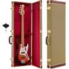 VEVOR Custodia Rigida per Chitarra Elettrica Rettangolare 991 mm in Legno, Custodia Chitarra per Tele/ST per Trasporto Conservazione in Legno con Imbottitura Chiudibile a Chiave Scomparto Accessori