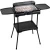 Princess Barbecue Elettrico con Mensole, 2200 watt, Sistema anti-fumo, Paravento, Superficie di 40 x 24.5 cm, Nero