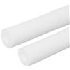 PATIKIL Guaina Isolante In Schiuma Per Tubi, 2 Pezzi Guaina Termica Per Esterno Copertura Tubi 1 (25mm) DI X 1-4/5 (45mm) DE X 6.6 Piedi Per Maniglie HVAC, Bianco